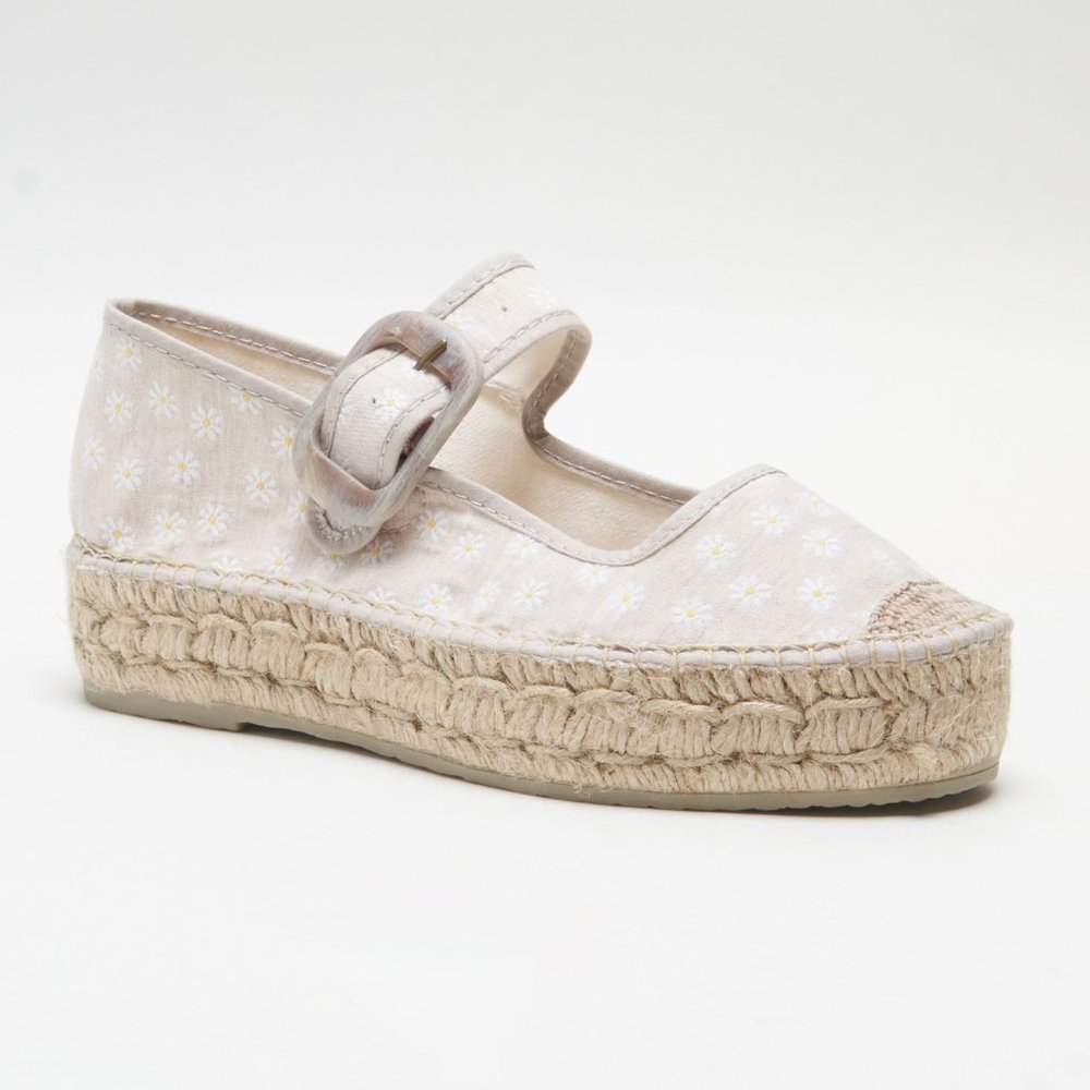 FREE PEOPLE Surfside Daisy Mary Janes / Ecru - Picture 7 of 16